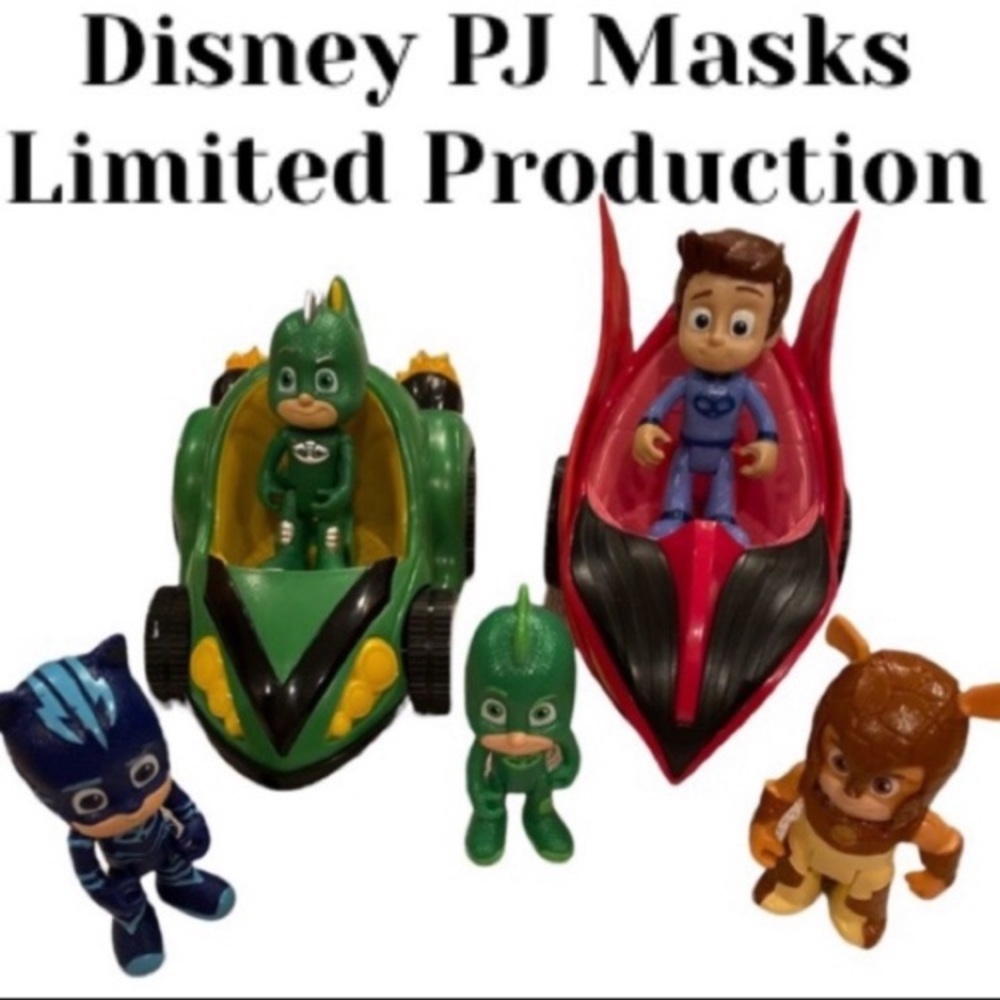 Disney PJ Masks Action Figure Set Vintage Toys Y2K Cars Multicolor Figures Blue